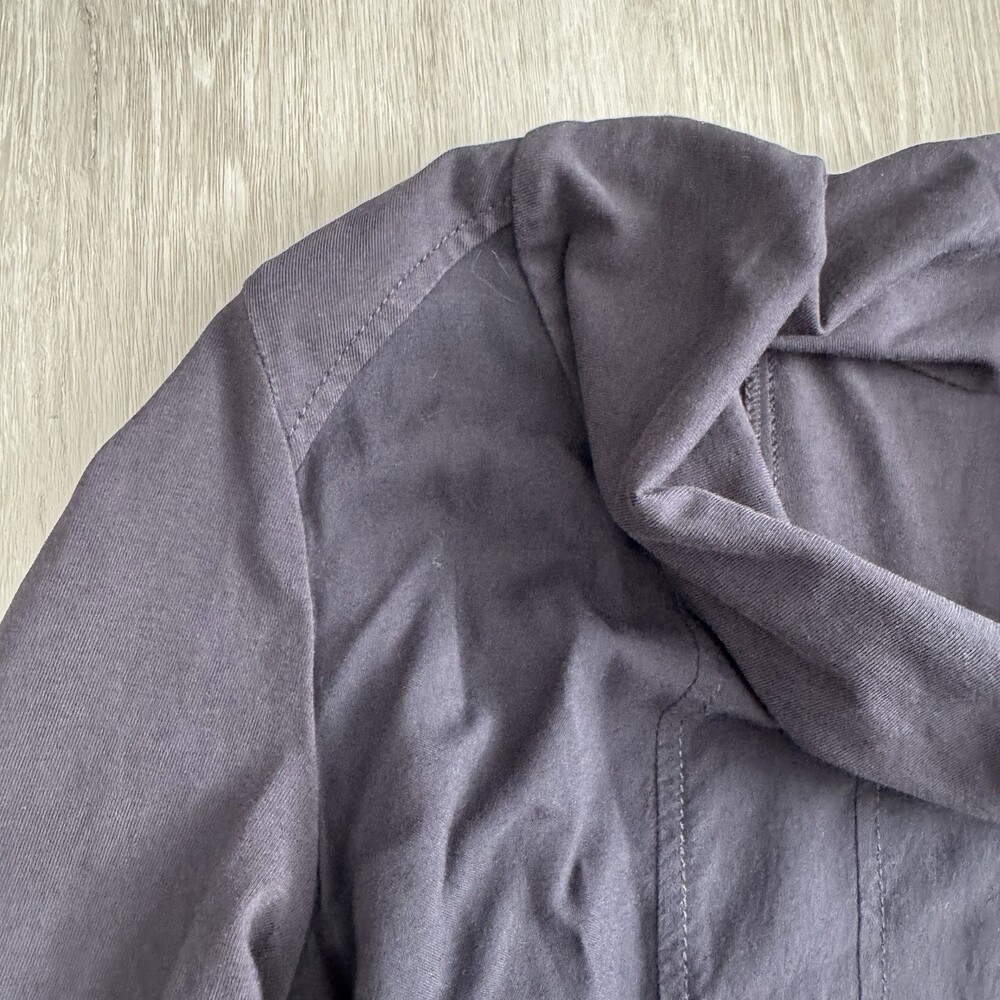 SANDWICH Dress Long Sleeve Cowl Neck Women Size 38 Navy Blue Pleated - Picture 5 of 12